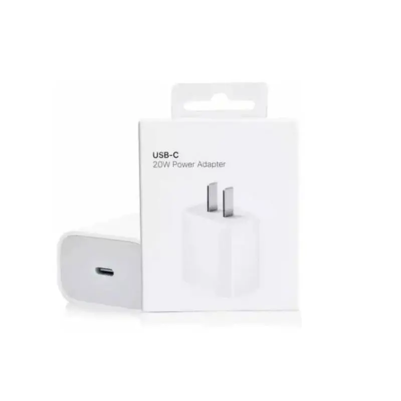 Cargador USB-C de 20 W con su caja